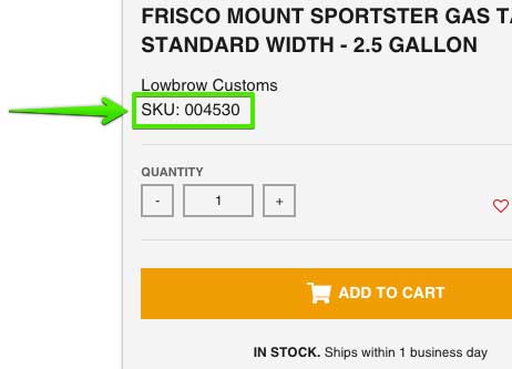 Lowbrow SKU location